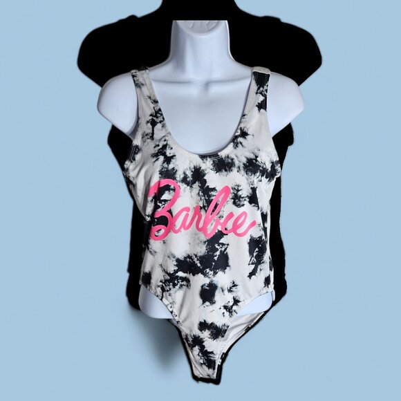 Barbie Other - Barbie Women's One-Piece Swimsuit Medium Pink Tie-Dye Beachwear Swimwear